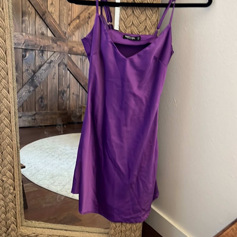 Nasty gal purple slip dress